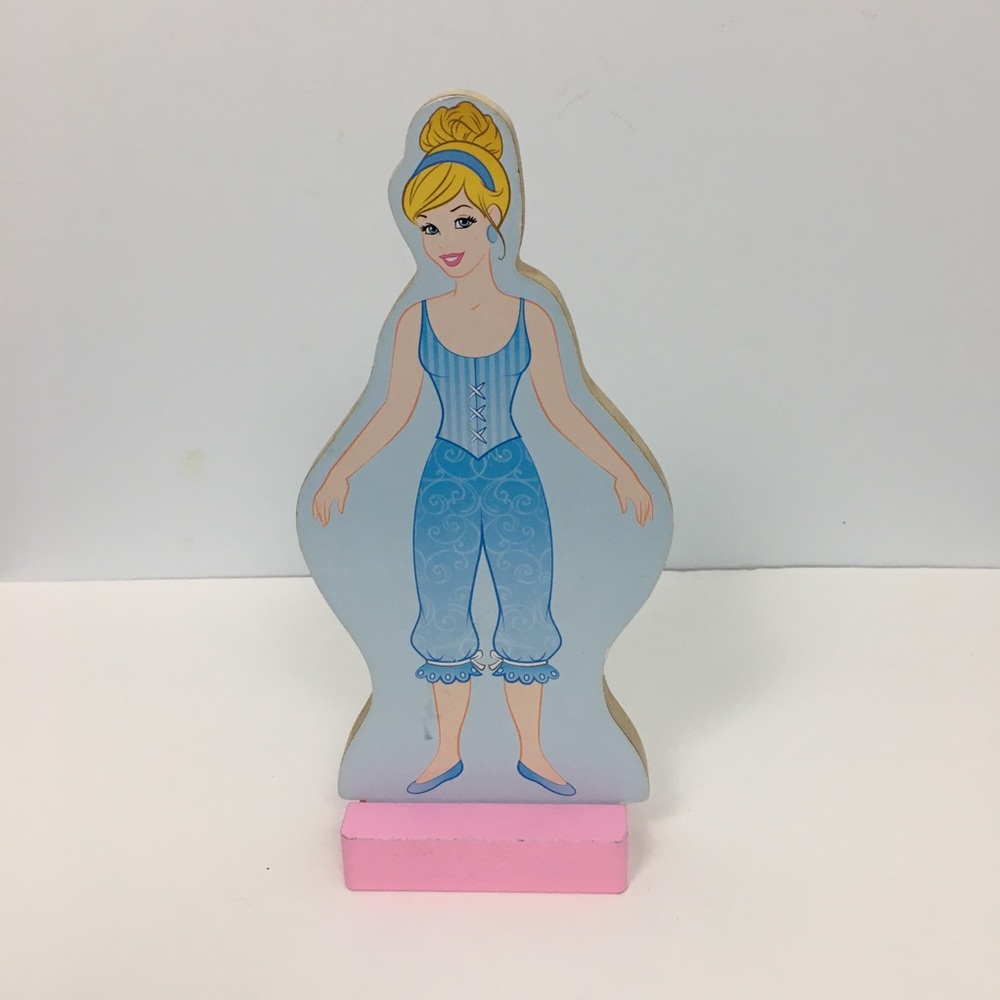 Melissa & Doug Disney's Cinderella Magnetic Dress Up Wooden Doll Play Set - Picture 2 of 7